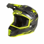 Шлем карбоновый KLIM F3 Carbon Pro Thrashed Asphalt - Hi-Vis размер L