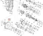 875156114 Шестерня КПП Нижняя 53 Зубьев Для Ski Doo SKANDIC, EXPEDITION M875156114