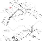 505075470 Рычаг Нижний Левый 34' Черный Для Ski Doo SUMMIT REV Gen5