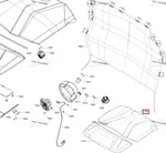 715001949 Крыша Черная Для BRP Can Am Commander
