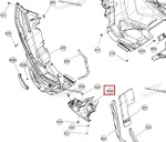 502007717 Панель Боковая Нижняя Левая Черная Для Ski Doo EXPEDITION