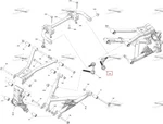 706205089 Стойка Заднего Стабилизатора Правая Для BRP Can Am Outlander 2023-2024