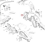 705017002 Подкрылок Передний Правый Для BRP Can Am OUTLANDER