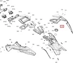 517308408 Панель Боковая Задняя Правая Черная Для Ski Doo FREERIDE, SUMMIT Gen5