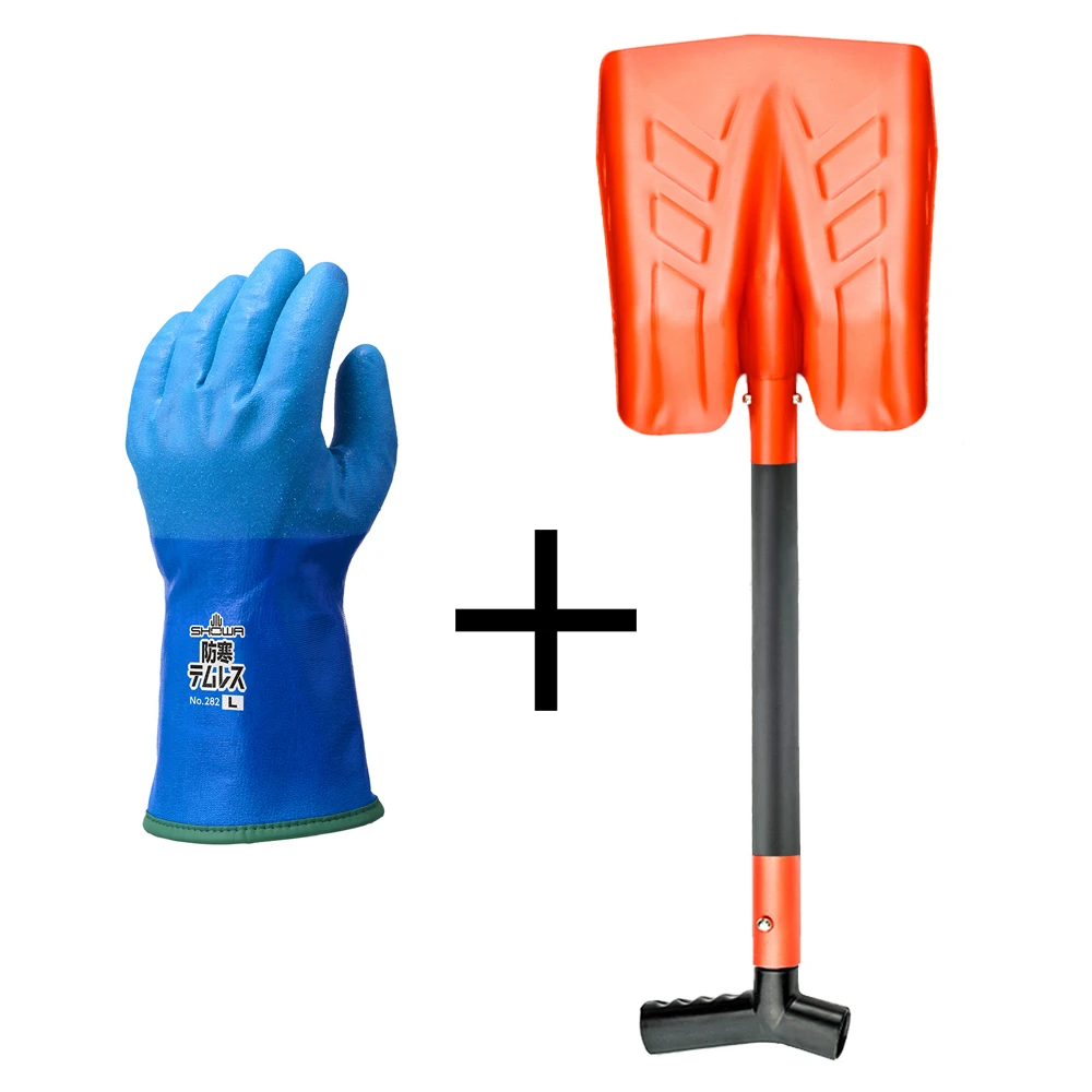 COMBO: перчатки SHOWA (размер LL) + Лопата с пилой Sledex LL, COMBO_Sledex_SHOWA_2024