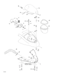 269500331 Суппорт зеркала, левый SEA DOO