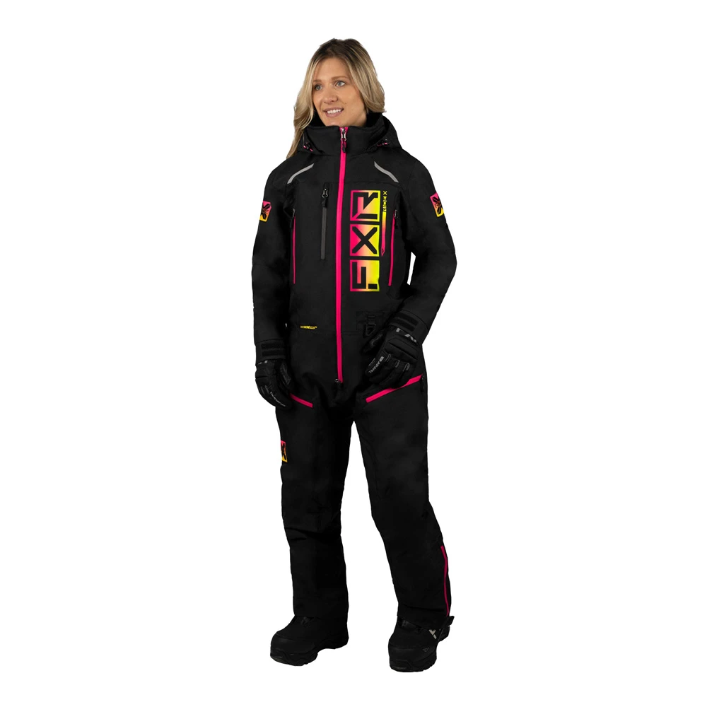 Комбинезон FXR Recruit F.A.S.T. с утеплителем Black/Rasp-Hi Vis Fade, 232913-1028