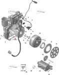 420686363 Статор Генератора Для BRP Can Am Maverick