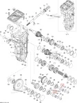 619230001 Вал Шестерни КПП Для Ski Doo Expedition, Skandic M619230001