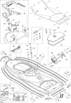 291001980 Вставка заднего бампера, красная SEA DOO 291002746