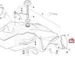 4706-747 Накладка Бензобака Левая Для Arctic Cat BEARCAT