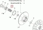 504152070 Пружина Вариатора Для Ski Doo