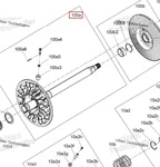 417127945 Шкив Ведомого Вариатора Для Ski Doo
