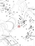 510004995 Накладка Стойки Спинки Для Ski Doo EXPEDITION