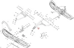 505075549 Рычаг Нижний Левый Черный Для BRP LYNX