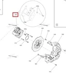 507032651 Суппорт Тормозной Для Ski Doo 507032650, 507032602, 507032594, 507032500, 507032498, 507032472, 507032430