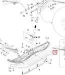 605153964 Накладка Расширитель Лыжи Для Ski Doo 605158633