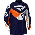 Джерси FXR PODIUM MX JERSEY Midnight/White/Orange 203301-4701