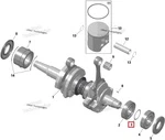 420927401 Шайба Подшипника Коленвала Для Ski Doo 850 E-TEC