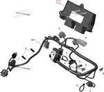 420666107 ECM Блок Управления Двигателем Для Ski Doo 600 ACE 420666106, 420666184, 420666186