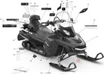 516006454 Наклейка Капота 900 ACE Для Ski Doo SKANDIC, EXPEDITION 900 ACE