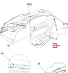 516007298 Наклейка X Для Левой Боковой Панели Для Ski Doo Summit 800 E-TEC 2016