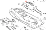 273000218 Пластиковая решетка правой стороны корпуса т.м SEA DOO