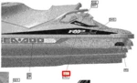 219904445 Наклейка левая RXP-X 260  RS, 2015 SEA DOO