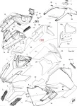 517304907 Поролон Изоляционный Правой Боковой Панели Для Ski Doo Renegade, MXZ 517304136