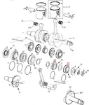 420832481 Подшипник Коленвала Для Ski Doo 420832480, 420832209