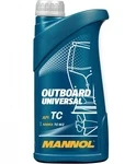 1421 MANNOL Outboard Universal Масло Моторное Минеральное 2Т Двухтактное 1 Литр Для ПЛМ 7208