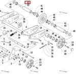 1604-682 Вал Задней Подвески Для Arctic Cat BEARCAT WIDE TRACK