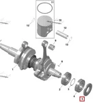 AT-420831956 SPI Сальник Коленвала Для Ski Doo 420831955, 420831956