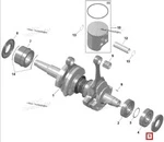 420874888 Сальник Коленвала Для Ski Doo 420831955, 420831957, 420831956