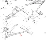 706204660 Рычаг Передний Нижний Правый Синий Для BRP Can Am Maverick