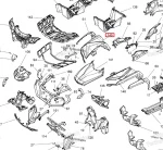 715002208 Крыло Переднее Правое Желтое Для BRP Can Am Outlander