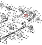 5333523 Вал Задних Роликов Для Polaris WIDETRAK