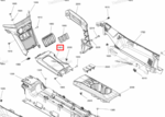 715009651 Центральная панель средняя часть Can-Am BRP Maverick R