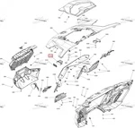 708500029 Корпус Переднего Катафота Левый Для BRP Can Am MAVERICK R