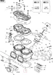 420931586 Прокладка Блока Цилиндров 0,4 ММ Для Ski Doo 420931588, 420931587, 420931960, 420931589