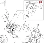 507032474 Комплект Крепления Тормозных Колодок Для Ski Doo 507032722