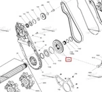 504154183 Звезда 51 Зубьев Для Ski Doo SUMMIT, FREERIDE