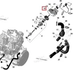 420430054 Прокладка Помпы Для Ski Doo 850 E-TEC 420430053