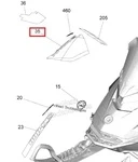 516007614 Наклейка SUMMIT X Для Правой Боковой Панели Для Ski Doo 850 E-TEC Gen4