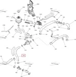 509000672 Шланг Системы Охлаждения Двигателя Для Ski Doo 509000415, 509000555