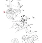703500906 Бензобак Для BRP Can Am Renegade, Outlander 709000176, 709000084