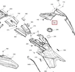517309230 Панель Боковая Задняя Правая Серая Для Ski Doo SUMMIT Gen5
