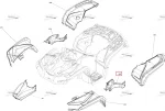 705012122 Панель Боковая Левая Черная Для BRP Can Am Outlander 2018, 2020