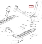 505073200 Стойка Лыжи Для Ski Doo Tundra, Skandic