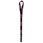 Шнурок FXR LANYARD Black/Elec Pink/Grey